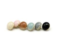 10Pcs 11mm Round Colorful Gold Metal Buttons for Clothing Fashion Shirt Wedding Dress Blouse Sewing Accessories