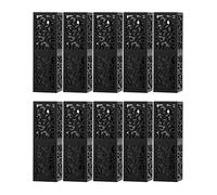 10Pcs 12.1mm Lipstick Tube Empty DIY Cosmetic Lip Balm Container Bottle for Lipstick Crafters and Professionals (Black Hollow 10 Pieces)