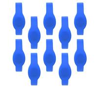 10pcs 125Khz RFID Wristband Silicone Bracelet, RFID Access Control Card, IP68 ID Wristband for Swimming Pool Sauna Gym, TK4100 Chip with 64 - Bit Capacity, Read Only for (Blue)