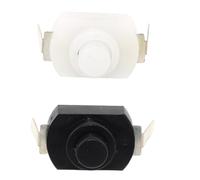 10Pcs 1288BM DC 30V 1A Flashlight Push Button Switch ON/OFF 2 Pins Right Angle(White)
