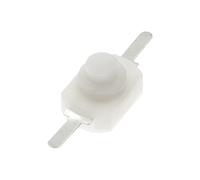 10PCS 1288BM Push Button Switch Black White Flashlight Switches Bent Feet Flat Foot 1288 BM 16340 1208YD ON-OFF(WHITE)