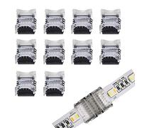 10PCS 12MM 6PIN RGBWW LED Strip Connector LED Strip to Strip Connection Use Terminals for Waterproof RGB+CCT LED Strip