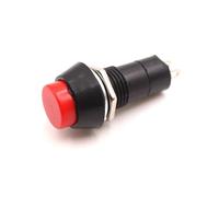 10pcs 12mm Round Push Button PBS-11A Self Lock Latching/PBS-11B Momentary Non-lock 2Pin Switch 3A 150V(Red,PBS-11B Momentary)