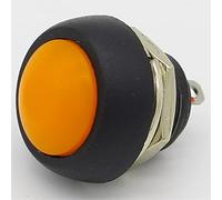 10PCS 12mm Waterproof Momentary Push Button Switch Off-(ON) Self Return (Color : Red)(Orange)