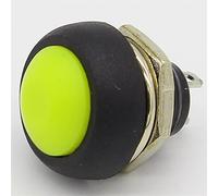 10PCS 12mm Waterproof Momentary Push Button Switch Off-(ON) Self Return (Color : Red)(Yellow)