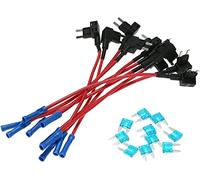 10Pcs 12V Car Add-a-Circuit Fuse TAP Adapter Mini Blade Fuse Holder ATM APM Circuit Insurance Protected circuits
