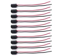 10pcs 12V T10 W5W 147 501 Wedge Light Bulb Headlight Socket Connector Holder for Auto Car Truck Boat Easy DIY Installation Plug-in Rubber LED Daytime Running Parking