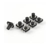 10PCS 12x12 Panel PCB Momentary Tactile Tact Switch 12 * 12 * 4.3mm 5mm 6/7/8/9/10/11/12 mm 4Pinc Tact Switch IDGTTLDF(12X12X12mm)