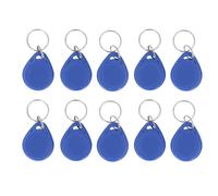10PCS 13.56MHz Key Fobs Compatible with T5577 Radio Frequency Identification IC Card Keychain for Door Access Control