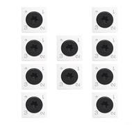 10pcs 14mm Square Carbide Inserts for Woodworking, Spiral Planer Head Accessories, 4 Edges, 30 Degree Cutting Angle for Hardwood and Softwood