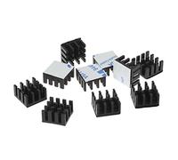 10pcs 14x14x8mm Aluminum Heatsink Cooling Fin Radiator Heatsink with 3M Thermal Conductive Adhesive Tape Heatsink Mount Pin for Cooling Computer CPU Cooling Radiator Memory Heat Dissipation Pad Hard