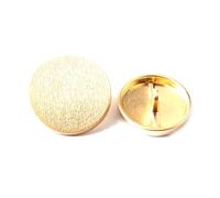 10Pcs 15/20/25mm Frosted Textured Metal Buttons for Shirt Jacket Coat Sewing ,Gold,15mm