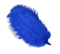 10PCS 15-60cm White Ostrich Feathers Wedding Party Table Centerpieces Accessories Plumas Decorativas Ostrich Feather DIY Crafts-Royal blue-25-30cm