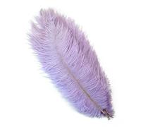 10PCS 15-60cm White Ostrich Feathers Wedding Party Table Centerpieces Accessories Plumas Decorativas Ostrich Feather DIY Crafts-Light purple-45-50cm