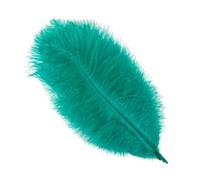 10PCS 15-60cm White Ostrich Feathers Wedding Party Table Centerpieces Accessories Plumas Decorativas Ostrich Feather DIY Crafts-Peacock green-25-30cm