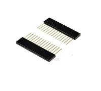 10PCS 15 PIN Single Row Straight FEMALE PIN HEADER 2.54MM PITCH pin long 11MM Strip Connector Socket 1X15 15PIN FOR arduino PCB