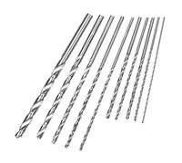 10pcs 150-200 mm Extra Long High-speed Steel HSS Twist Drill Bit Kit, Diameter 2-10mm High hardness Spiral Drill Bits for Wood Plastic and Aluminum