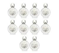 10Pcs 15ml Capacity Glass Cosmetic Vials Featuring Rose Decoration for Accurate Dispensing of Scent and Essences Cosmetic Containers