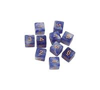 10Pcs 15mm Acrylic Dices Digital 6 Sided Role Playing Puzzle Toy Board Game Accessory Party Role-playing Game Accessories