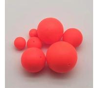 10pcs 15mm Foam Fishing Floats Ball Beads Strike Indicators Buoys Terminal Tackle for Night and Deep Water Angling in Boat, Rock, Beach or Lake Fishing, Yellow Red Green(Type B Red)