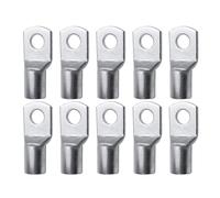 10pcs 16-35mm2 SC16-6 SC25-6 SC35-6 Copper Wire Nose Terminal Crimp SC Type Lugs lock up Cable Connector Kit(10pcs SC16-8)