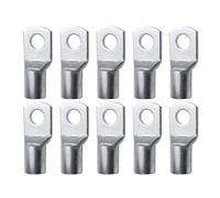 10Pcs 16-35mm2 SC16-6 SC25-6 SC35-6 Tinned Copper Wire Nose Terminal Crimp SC Type Lugs Ring Cable Connector Kit(10pcs SC16-8)