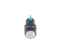 10pcs 16mm 1NO1NC 2NO2NC Latching/Momentary plastic push button switch Round lamp Indicator light with LED No LED for car(White,LATCHING SELF LOCK_1NO1NC WITHLED 5PINS_12 V)