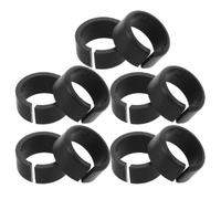 10pcs 16mm Microphone Stand Adapter Bushing, Open Split Sleeve Insert | Black Engineering Plastic, Quick Swap Connection, Suits Boom Poles and Mixed-brand Equipment Maintenance
