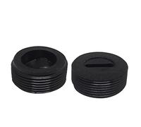 10pcs 16mm O.D Carbon Brush Holder Caps 8mm Thickness Fitting Thread Black Plastic Motor Brush Cover,for Makita 9403 Belt Sander