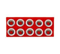 10pcs 16mm Round Carbide Inserts for Wood Turning, 30° Cutting Angle, Finishing Grade, Compatible with Full Finisher Hollowers, Dia 16mm x THK 3.0mm, M5x8mm Flat Head Screw Mount