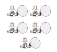 10pcs 17MM No Sew Jean Buttons Zinc Alloy Buttons for Jeans White Jeans Button Replacement for Bag/Clothes