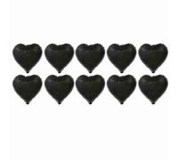 10pcs 18 Inch Heart Shaped Aluminum Foil Balloons Automatic Sealing Helium Balloons for Wedding Birthday Party Decorations Rose Gold Blue White Red Black Pink Yellow Rose Red (Heart Shaped)