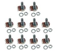 10PCS 18mm Metal Guitar Pots Musical Instrument Component Suitable For Precisions Sound Adjustment On Guitars And Basses Guitar Taper Pots