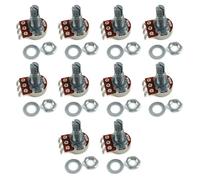 10PCS 18mm Metal Guitar Pots Musical Instrument Component Suitable For Precisions Sound Adjustment On Guitars And Basses Guitar Taper Pots