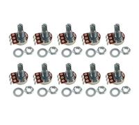 10PCS 18mm Metal Guitar Pots Musical Instrument Component Suitable For Precisions Sound Adjustment On Guitars And Basses