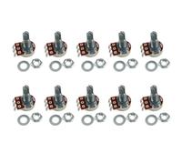 10PCS 18mm Metal Guitar Pots Musical Instrument Component Suitable For Precisions Sound On Guitars And Basses Small Size Guitar Pots