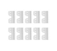 10pcs 18Teeth Ceramic Edge Carbon Coated Steel Pet Clipper Blade Dog Grooming Blade，Compatible For Andis，Compatible For Wahl