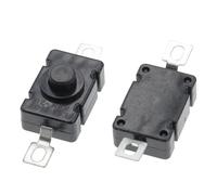10PCS 18X12MM Flashlight Switch 1.5A 250VAC Self Patch Type Push Button 2P-ON-OFF Small Switches KAN-28