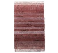 10pcs 198x70mm Mesh Sanding Discs - Hook & Loop Abrasive Dust-Free Sandpaper for Efficient Grinding and Polishing(80grit)