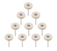 10pcs 1inch Wool Felt Polishing Buffing Wheels Drill, Polishing Drill Attachment Polishing Pads with Handle, Grinder Wheel Brushes Rotary Tool