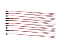 10pcs 1K/5K/10K Ohm MF52B Thermistor Resistors High Sensitivity with 60mm Enameled Wire Temperture Sensor(10K)