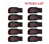 10PCS/1LOT Original SanDisk Cruzer Blade USB Flash Drive FAT32 CZ50 Flash Memory Stick USB2.0 PenDrive Mini Drive Udisk