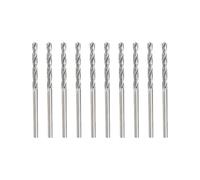 10Pcs 1mm Diamond-Coated Drill Bit Set, Masonry Twist Drill Bits for Wood, Glass, Stone, Rotary Tool Accessories, Hardened Steel Core for Precision Cutting