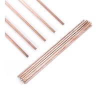 10pcs 1mmx400mm Phosphor Copper Welding Rods High Purity HVAC Solder Wire for AC Pipe Refrigerator Repair Crack Resistance DIY