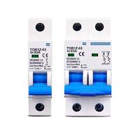 10pcs 1P 2P DC MCB 6KA 500V Mini Circuit Breaker 3A 6A 10A 16A 20A 25A 32A 40A 50A 63A Y Connection(16a,2)