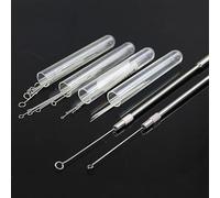 10pcs/1pc Nickel Chromium Stick Inoculation Ring Nickel Chromium Inoculation Loop Flame Reaction Rods Diameter 1mm/2mm/3mm/4mm/5mm (Size : Loop Mix 1mm - 5mm)