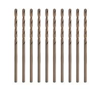 10pcs 2-16mm HSS-Co M35 Cobalt Straight Shank Twist Drill Bit Power Tools Accessories For Metal Stainless Steel Drilling(Color:D10.1x87x133mm)