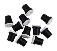 10pcs 2-3.5mm Sandblast Nozzles Ceramic Liner Tips for 5 Gallon Sandblasting Pot for Replacement Black White(2mm)