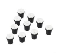 10pcs 2-3.5mm Sandblast Nozzles Ceramic Liner Tips for 5 Gallon Sandblasting Pot for Replacement Black White(2.5mm)