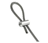 10pcs 2/3mm Wire Rope Clamps Stainless Steel Cable Fastener Adjustable Screw Copper Metal Clip Sling Fitting(H-200PCS)